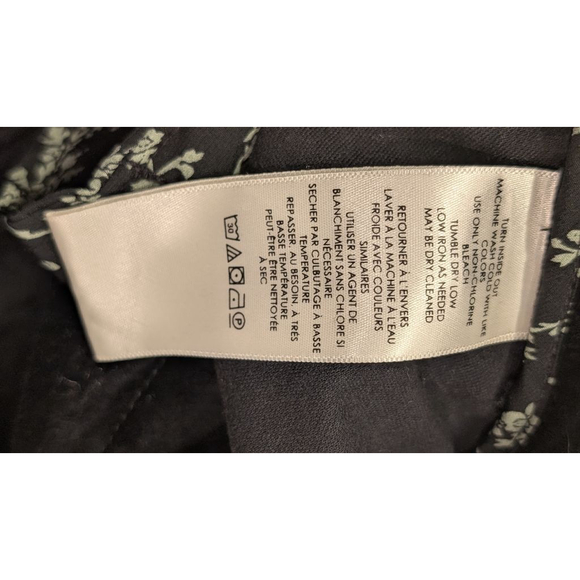 Women's Anthropologie Black Velvet Flare Pants Size 4 - Picture 13 of 15